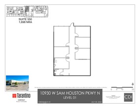 10930 W Sam Houston Pky N, Houston, TX for lease Site Plan- Image 1 of 1