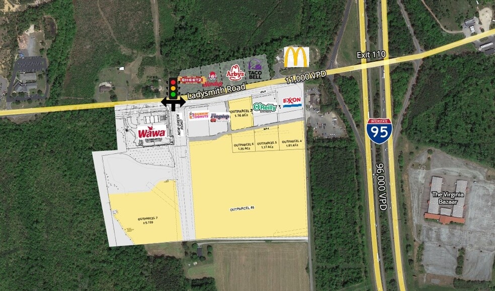 8150 Ladysmith Rd, Ruther Glen, VA for sale - Site Plan - Image 1 of 1
