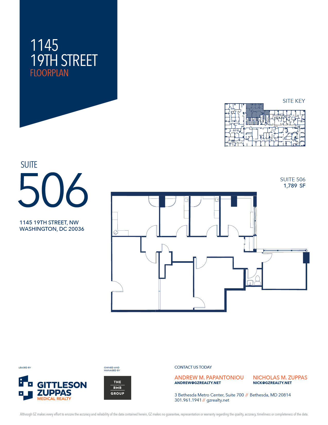 1145 19th St NW, Washington, DC for lease Floor Plan- Image 1 of 1