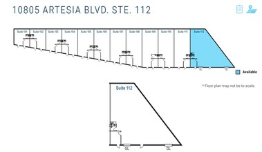 10805 Artesia Blvd, Cerritos, CA for lease Floor Plan- Image 1 of 1