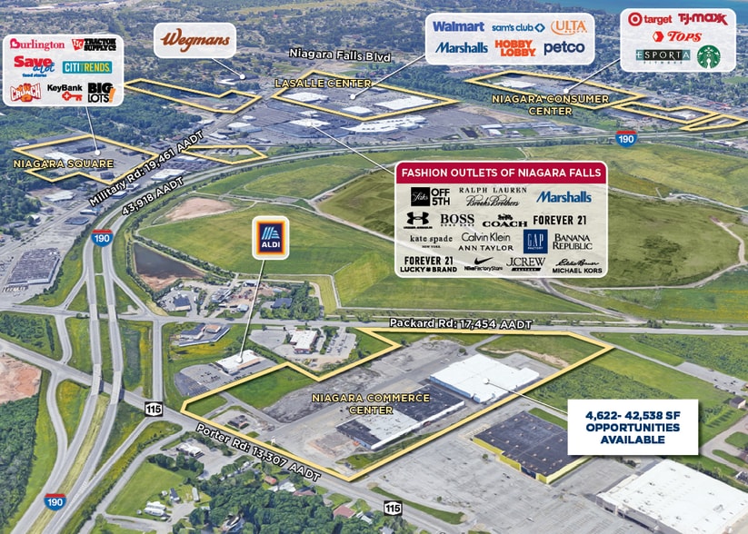 6001-6005 Porter Rd, Niagara Falls, NY for lease - Aerial - Image 2 of 3