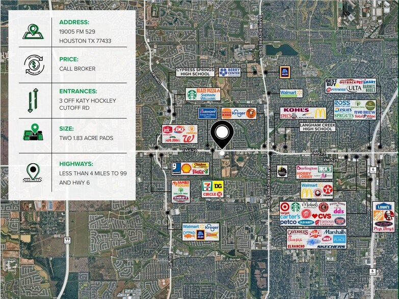 19005 FM 529 Rd, Cypress, TX for sale - Aerial - Image 2 of 4