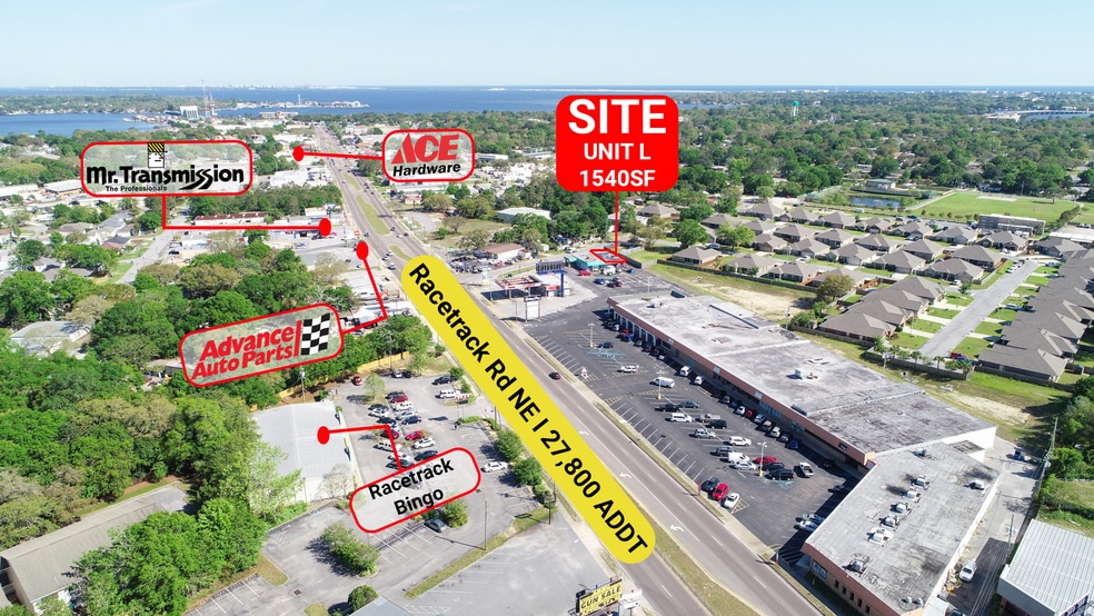 109 Racetrack Rd, Fort Walton Beach, FL for lease - Aerial - Image 3 of 3