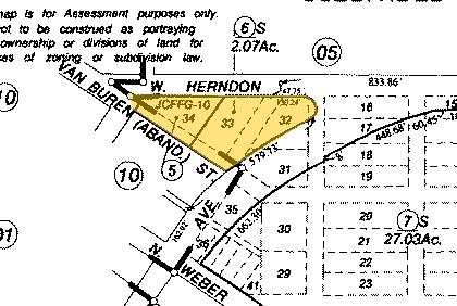 Herndon Ave, Fresno, CA for sale Plat Map- Image 1 of 1