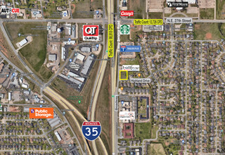 2500 N Broadway, Moore, OK - aerial  map view