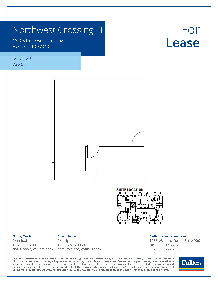 13105 Northwest Fwy, Houston, TX for lease Floor Plan- Image 1 of 1