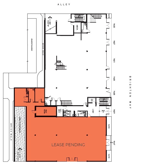 9625-9647 Brighton Way, Beverly Hills, CA for lease Floor Plan- Image 1 of 1