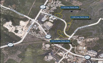 11305 Four Points Dr, Austin, TX - aerial  map view