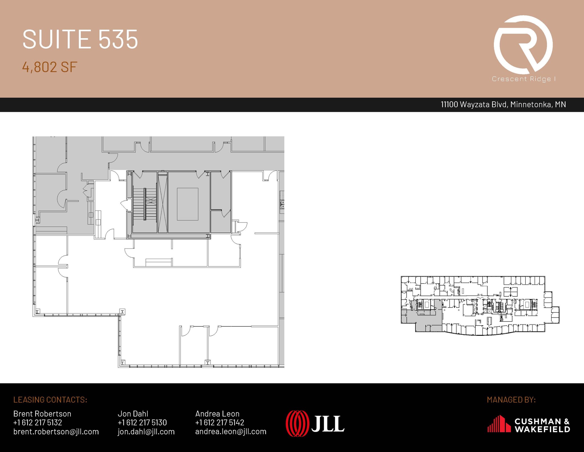 11100 Wayzata Blvd, Minnetonka, MN for lease Floor Plan- Image 1 of 1