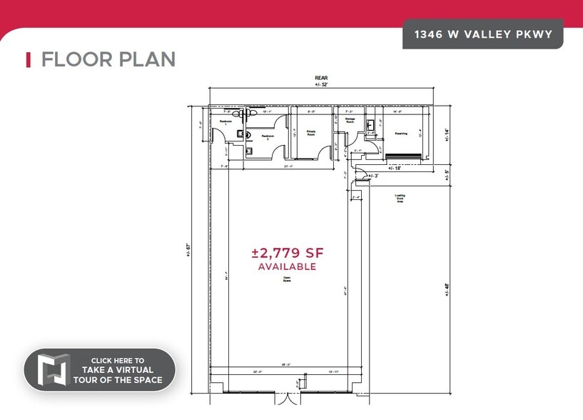 1346-1358 W Valley Pky, Escondido, CA for lease - Floor Plan - Image 3 of 5