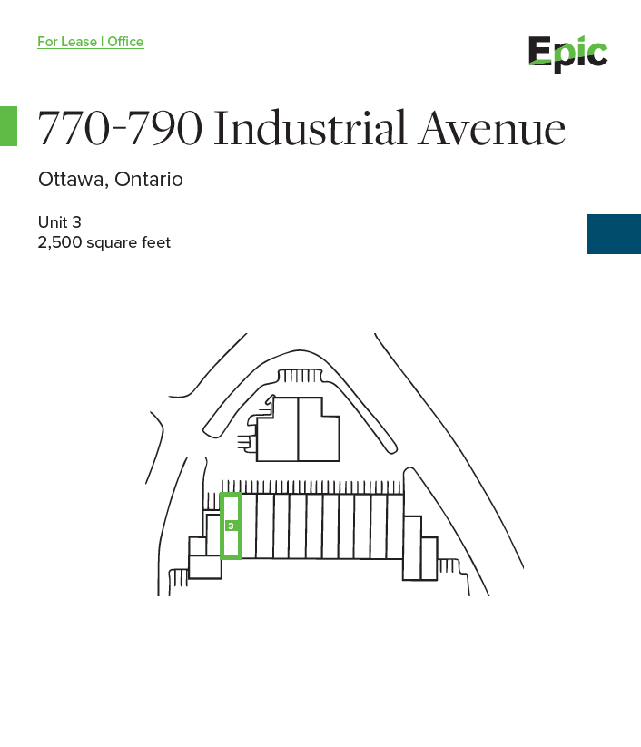 770-790 Industrial Ave, Ottawa, ON for lease Floor Plan- Image 1 of 2