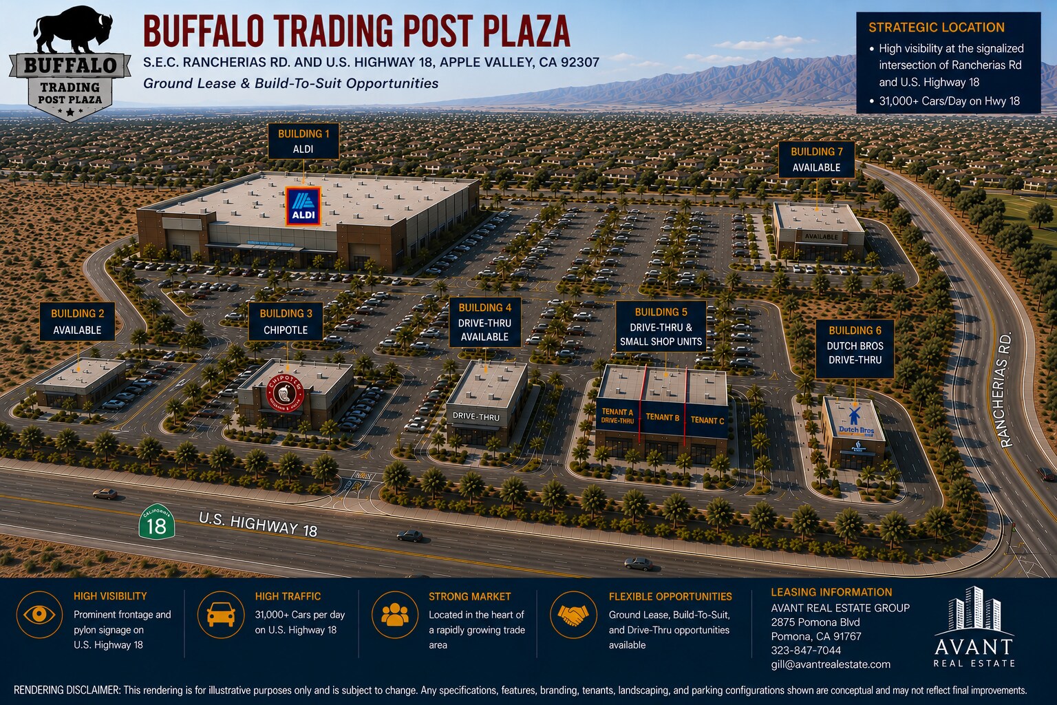 Highway 18 & Rancherias Rd, Apple Valley, CA for lease Building Photo- Image 1 of 12