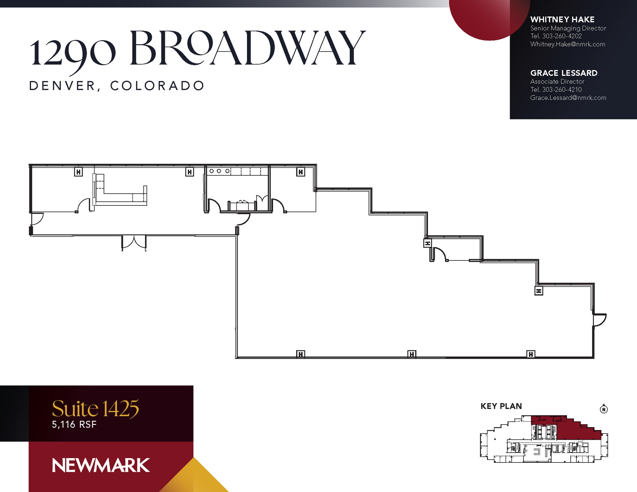 1290 Broadway, Denver, CO for lease Floor Plan- Image 1 of 1