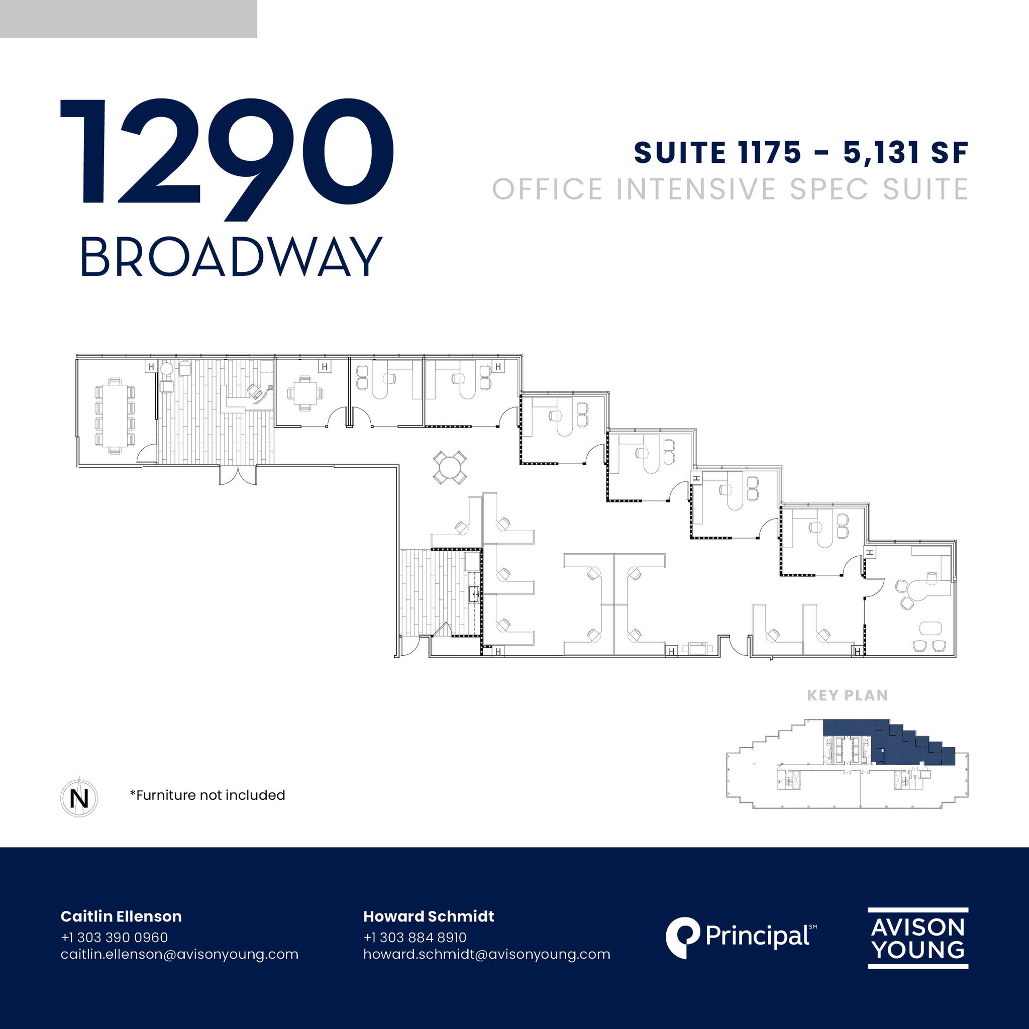 1290 Broadway, Denver, CO for lease Floor Plan- Image 1 of 2