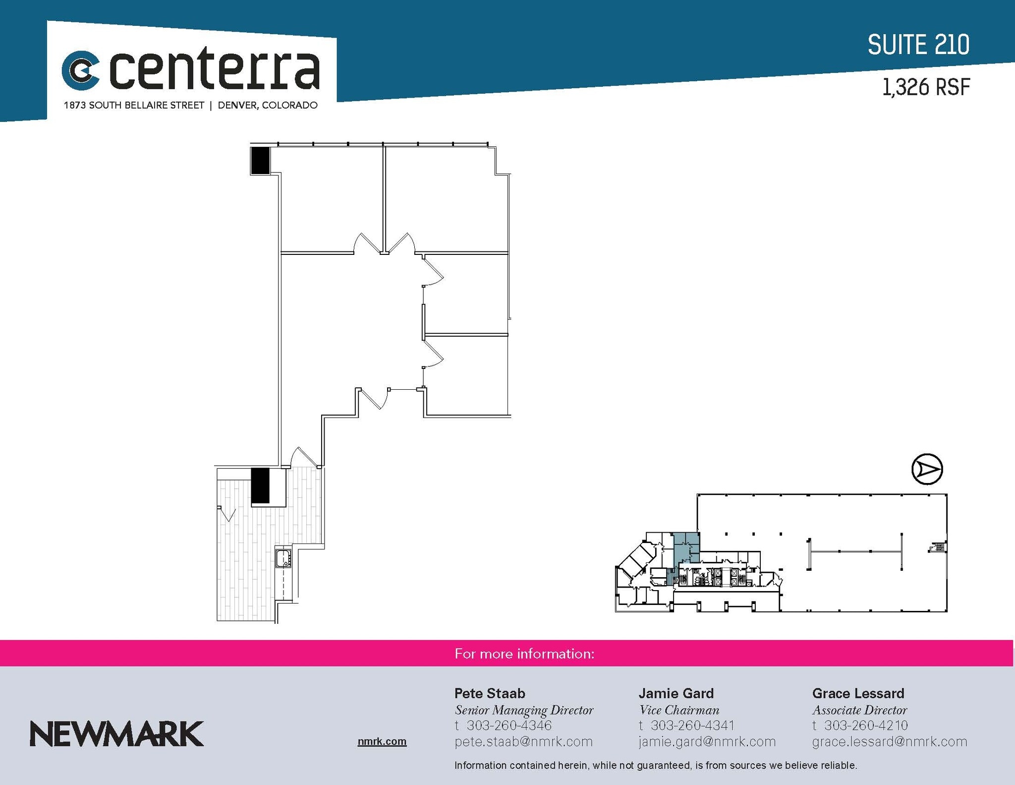 1873 S Bellaire St, Denver, CO for lease Floor Plan- Image 1 of 1