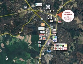 7321 John Clayton Memorial Hwy, Gloucester, VA - AERIAL  map view