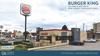 BURGER KING (STRONG SALES) – NEW ALBANY, MS - NNN Property