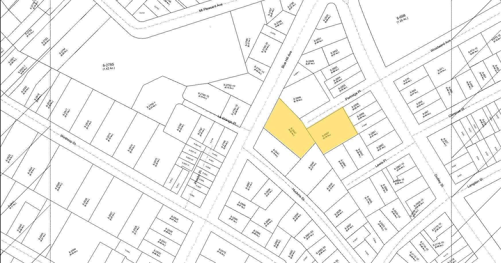 20-28 Blue Hill Ave, Boston, MA for sale Plat Map- Image 1 of 1