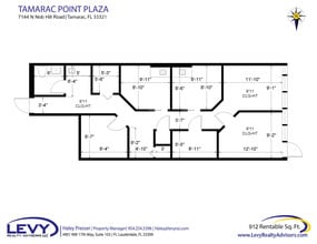 7118-7170 N Nob Hill Rd, Tamarac, FL for lease Floor Plan- Image 2 of 2