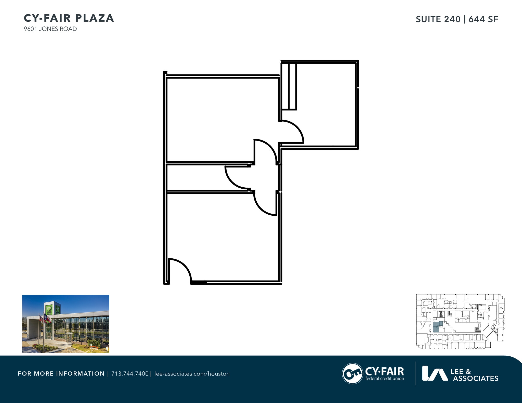 9601 Jones Rd, Houston, TX for lease Floor Plan- Image 1 of 1