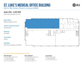 555 N 18th St, Phoenix, AZ for lease Site Plan- Image 1 of 1