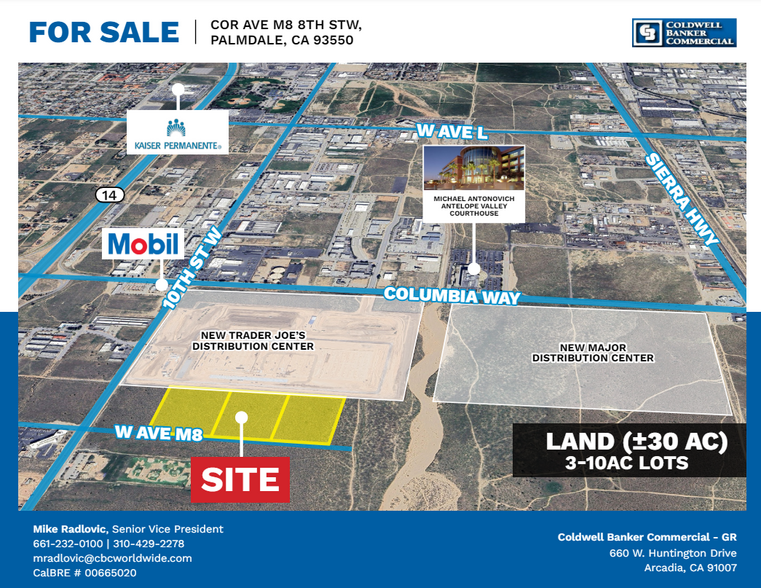 Cor Ave M8 8th St W, Palmdale, CA for sale - Building Photo - Image 1 of 2