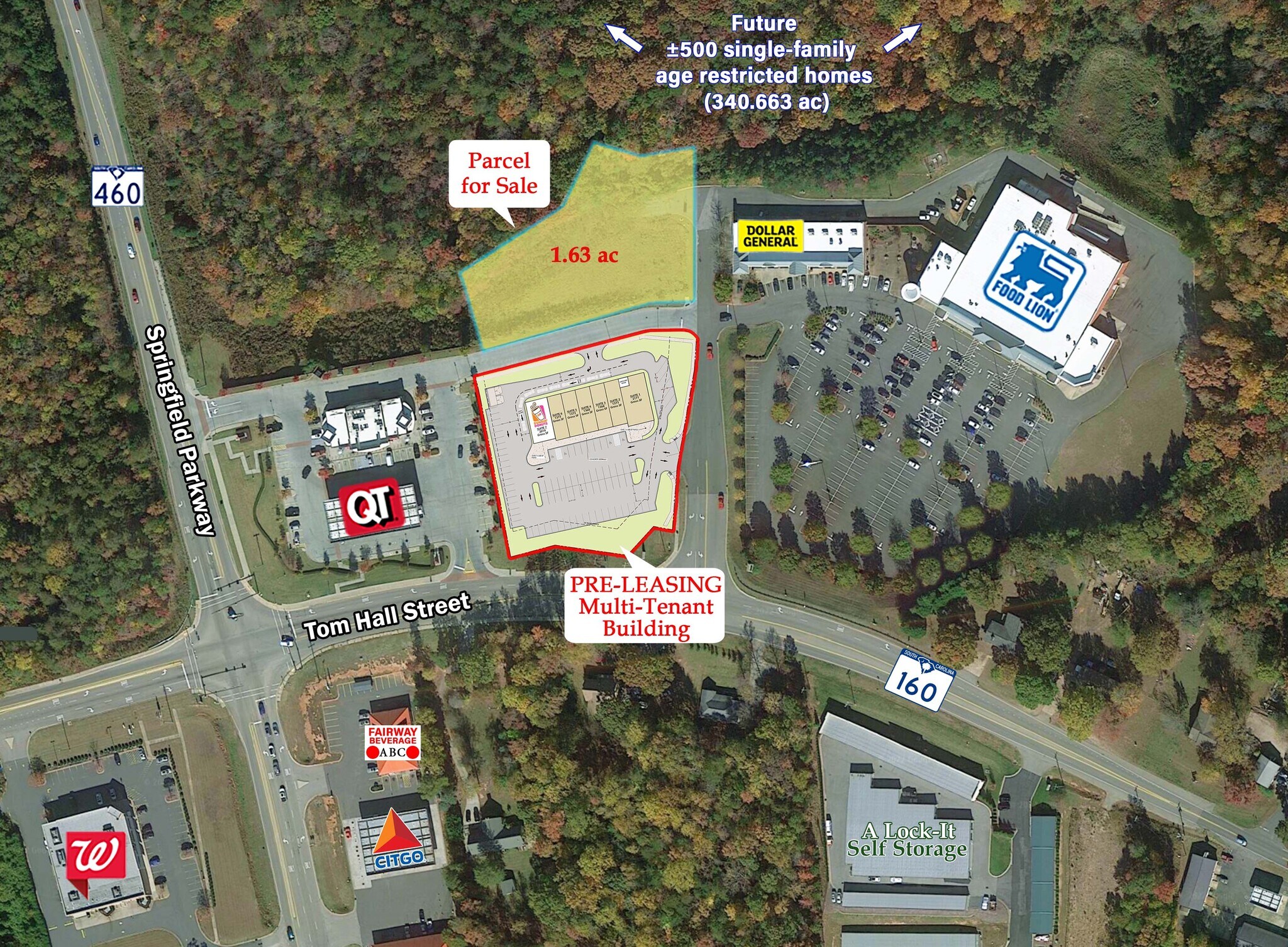 Springfield Parkway & SC Hwy 160, Fort Mill, SC for sale Building Photo- Image 1 of 1