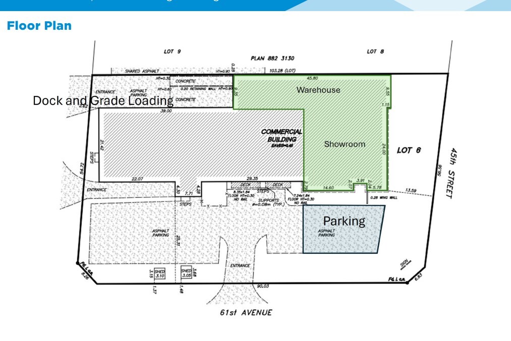 4504 61st Ave, Leduc, AB for lease Floor Plan- Image 1 of 1