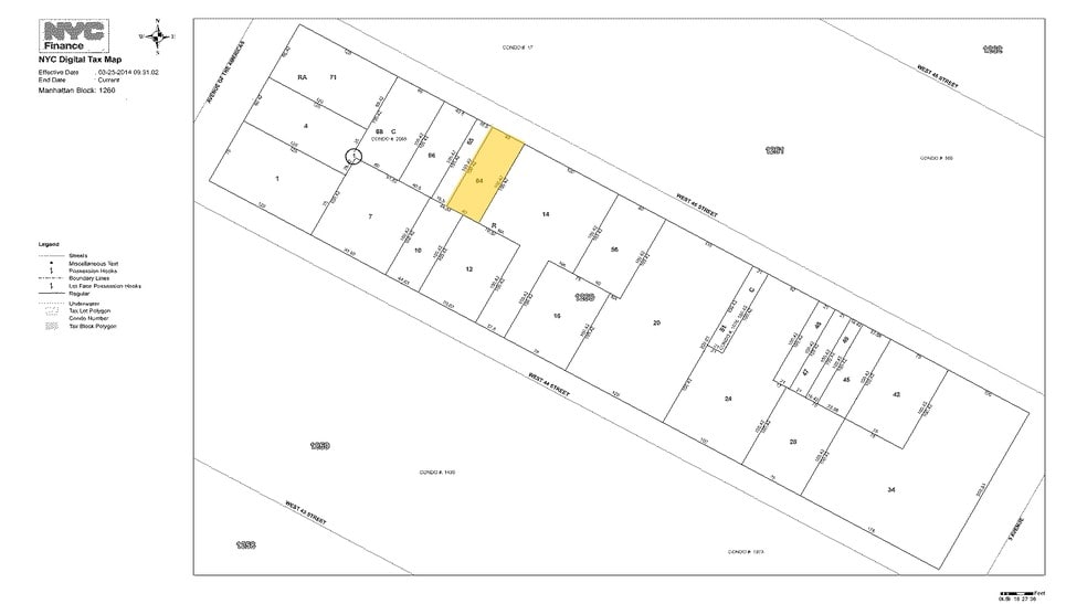 56 W 45th St, New York, NY for lease - Plat Map - Image 2 of 29