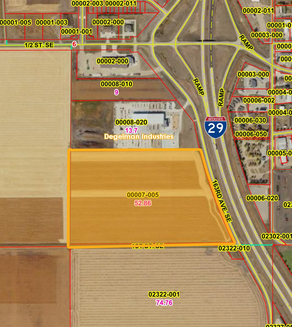 Hillsboro Development Land, Hillsboro, ND for sale Aerial- Image 1 of 4
