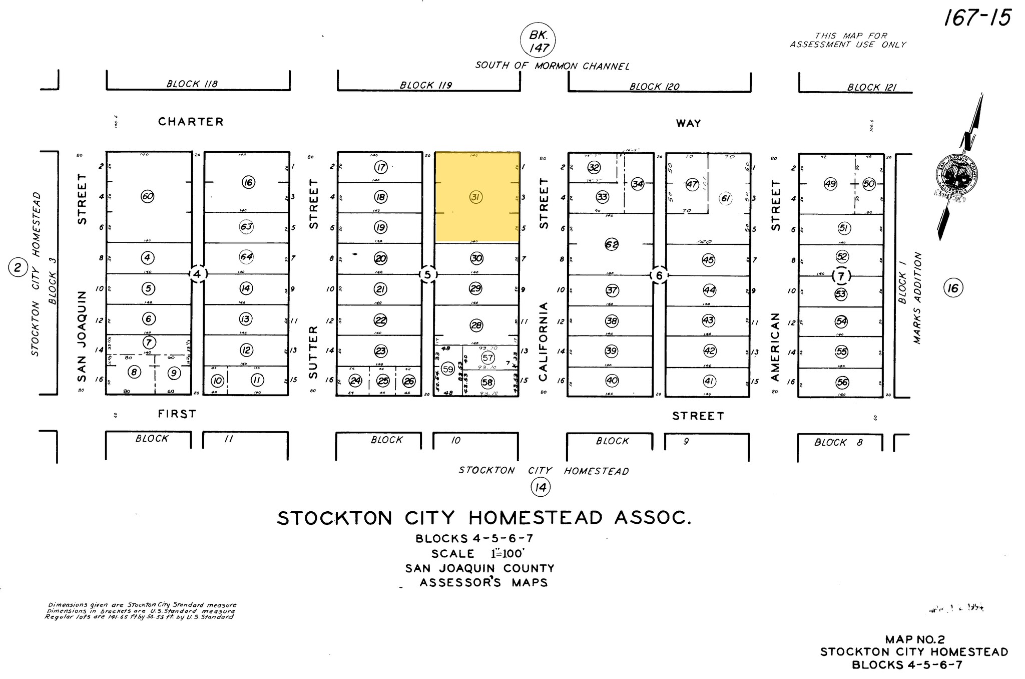 434 E Dr Martin Luther King Jr Blvd, Stockton, CA for lease Plat Map- Image 1 of 2