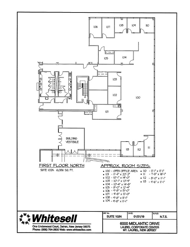 6000 Midlantic Dr, Mount Laurel, NJ for lease Floor Plan- Image 1 of 1