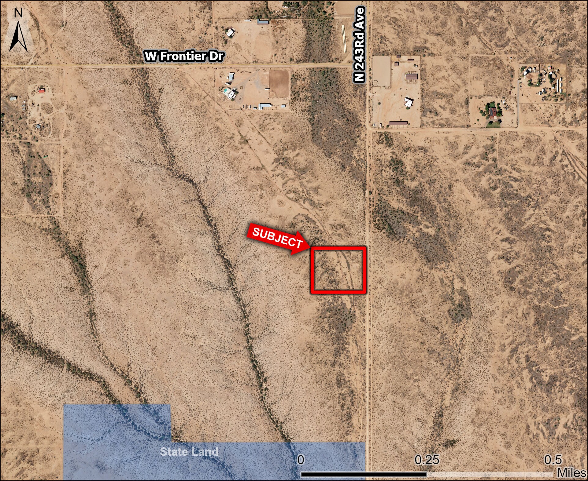 243rd Ave, Wittmann, AZ for sale Aerial- Image 1 of 15