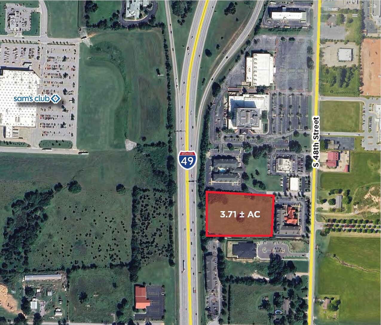 1720 S 48th St, Springdale, AR for sale Aerial- Image 1 of 3