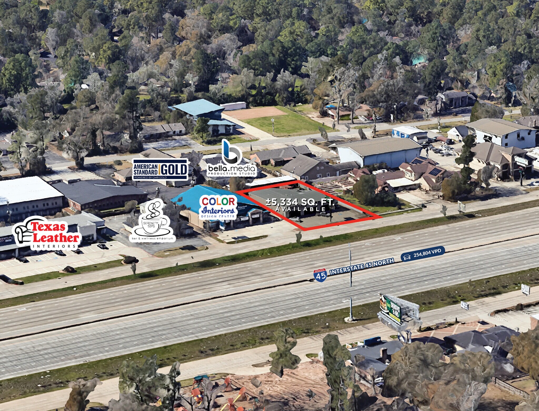 26419 I-45, Spring, TX for sale Aerial- Image 1 of 4