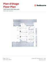 1555 St Peel, Montréal, QC for lease Site Plan- Image 1 of 1