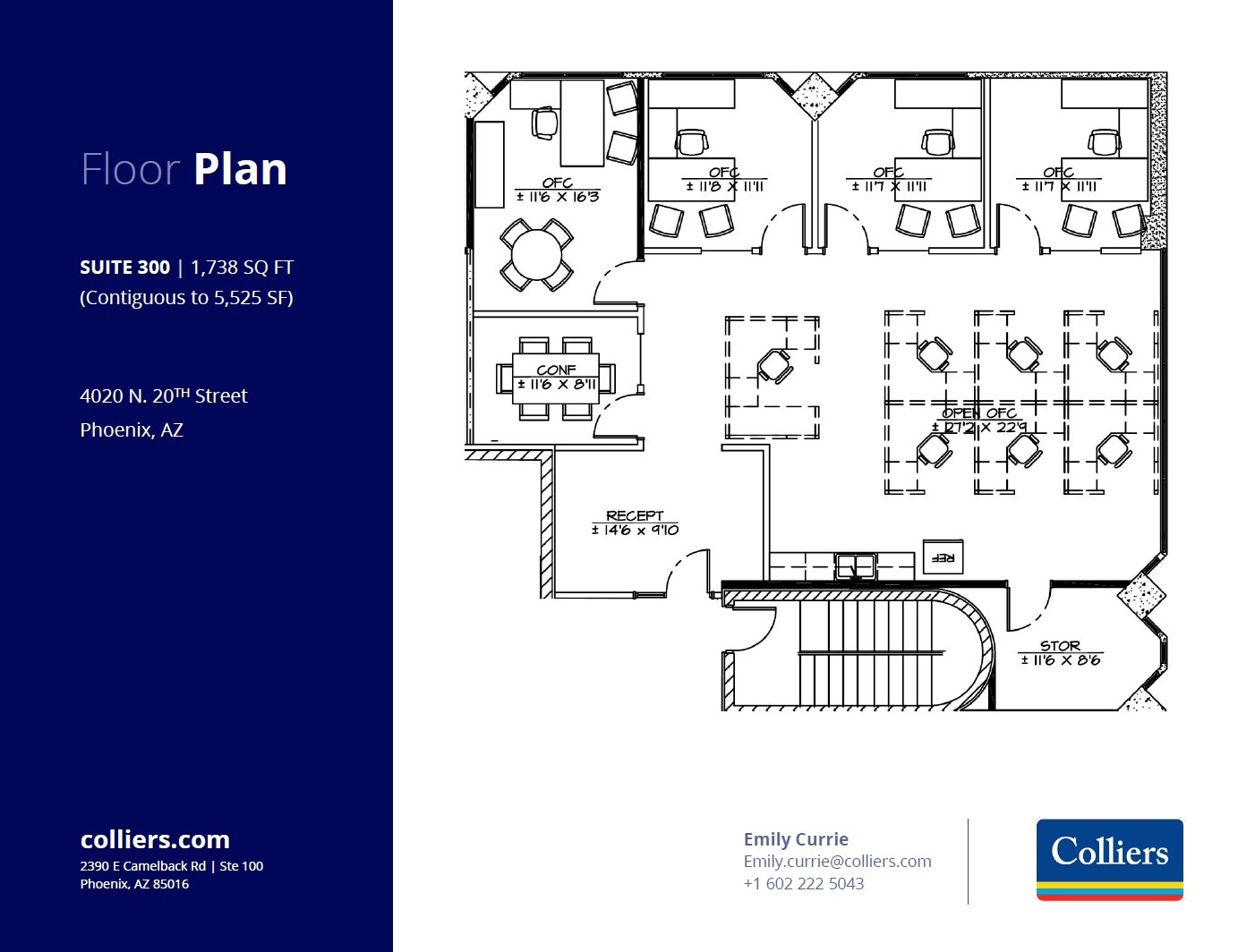 4020 N 20th St, Phoenix, AZ for lease Floor Plan- Image 1 of 2