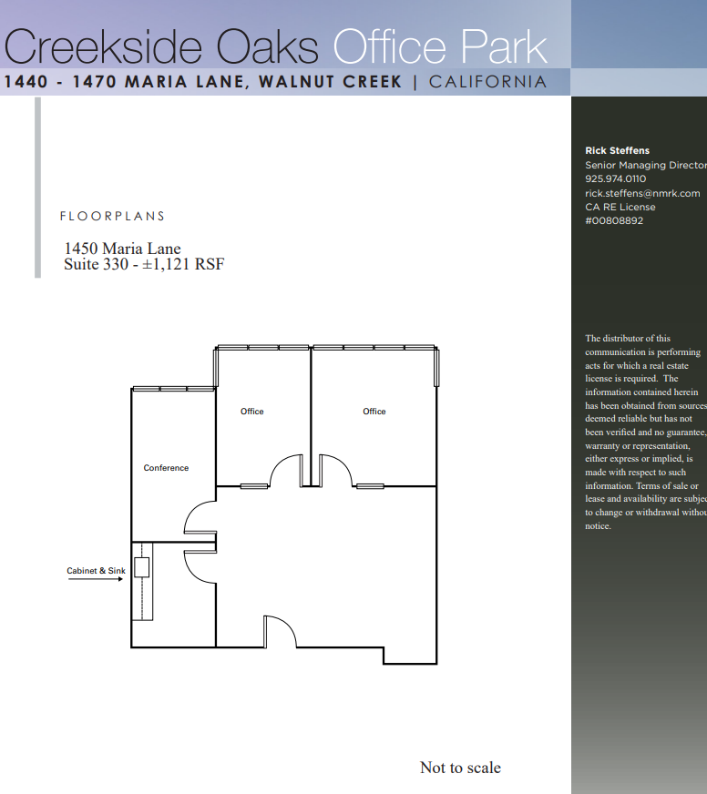 1440 Maria Ln, Walnut Creek, CA for lease Floor Plan- Image 1 of 1