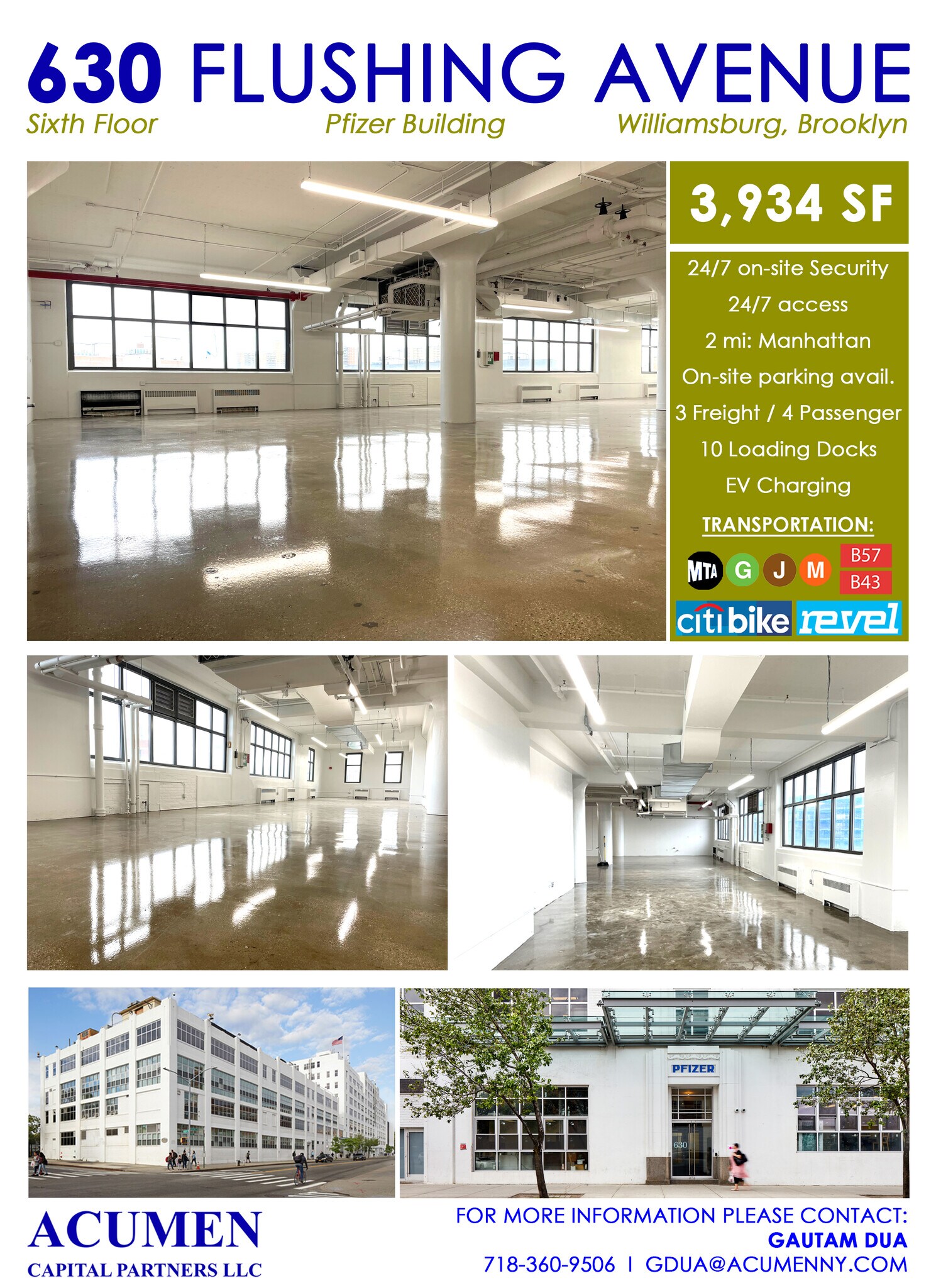 630 Flushing Ave, Brooklyn, NY for lease Interior Photo- Image 1 of 1