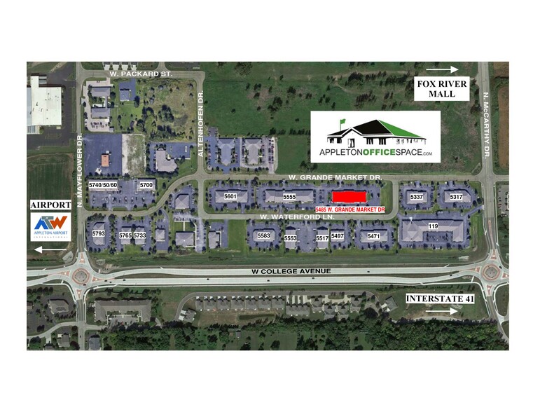 5485 W Grande Market Dr, Appleton, WI for lease - Site Plan - Image 3 of 9