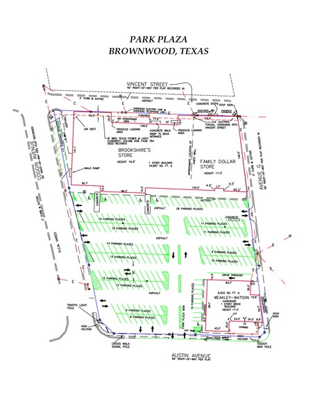 1414 Austin Ave, Brownwood, TX for lease - Site Plan - Image 2 of 2