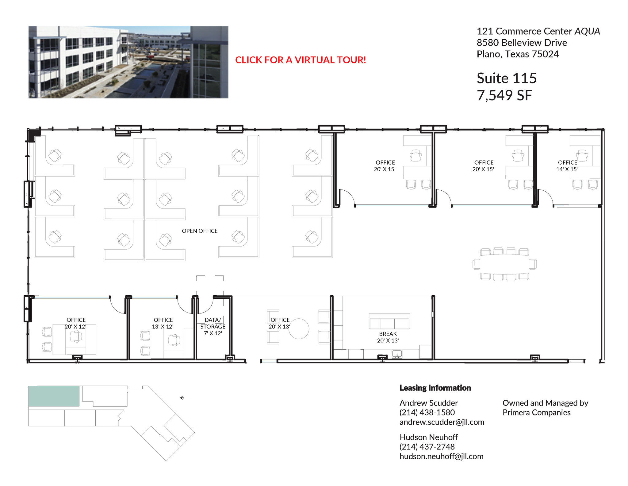 8560 Belleview Dr, Plano, TX for lease Floor Plan- Image 1 of 2