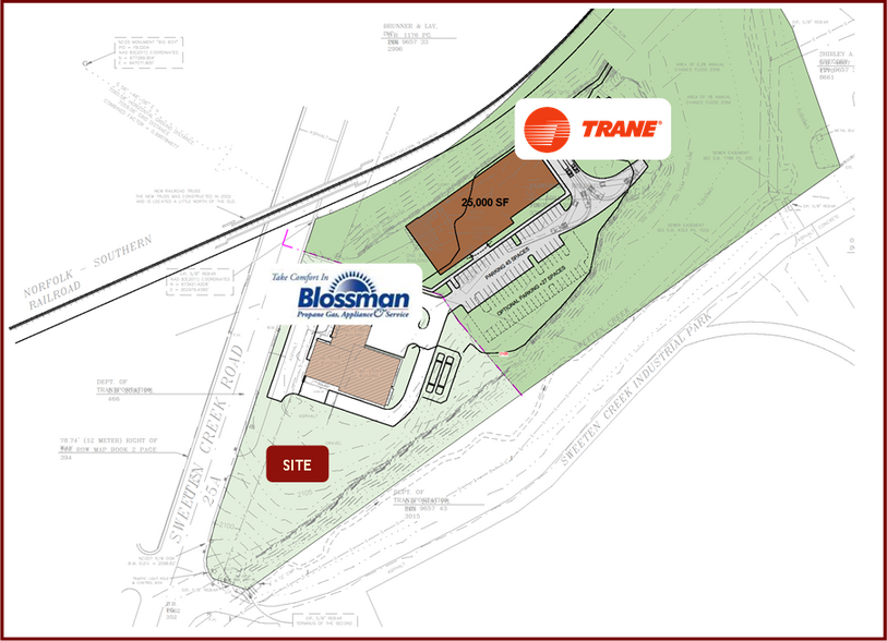 196 Sweeten Creek, Asheville, NC for sale - Site Plan - Image 2 of 4