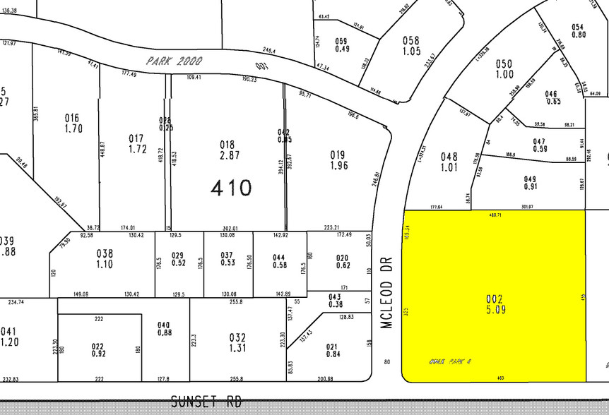 2700 E Sunset Rd, Las Vegas, NV for lease - Plat Map - Image 2 of 3