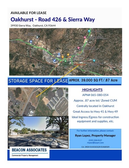 39930 Sierra Way, Oakhurst, CA for lease - Building Photo - Image 1 of 1