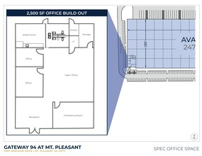 11907 Meridian Dr, Mount Pleasant, WI for lease Floor Plan- Image 2 of 2