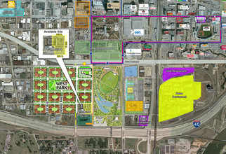 S. Hudson Ave & SW 6th Street, Oklahoma City, OK - AERIAL  map view