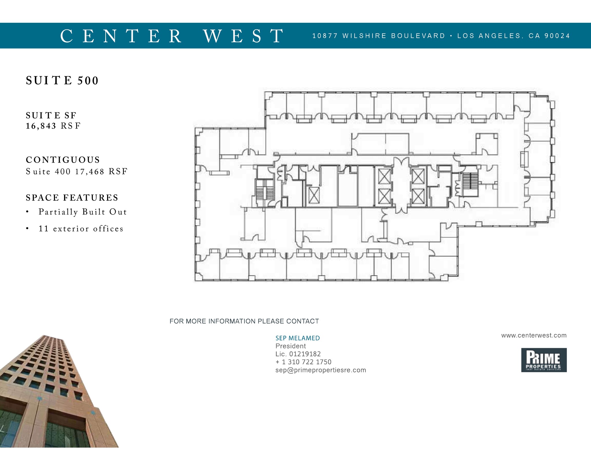 10877 Wilshire Blvd, Los Angeles, CA for lease Site Plan- Image 1 of 1