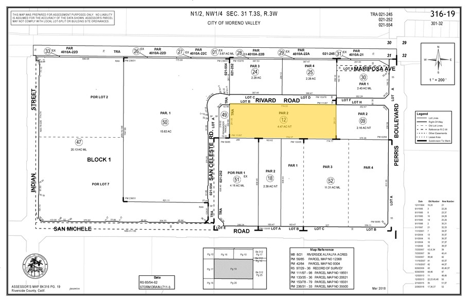 24811 Rivard Rd, Moreno Valley, CA for sale - Plat Map - Image 3 of 3