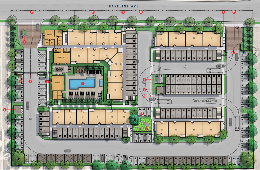 16813 Baseline, Fontana, CA for sale - Site Plan - Image 1 of 2